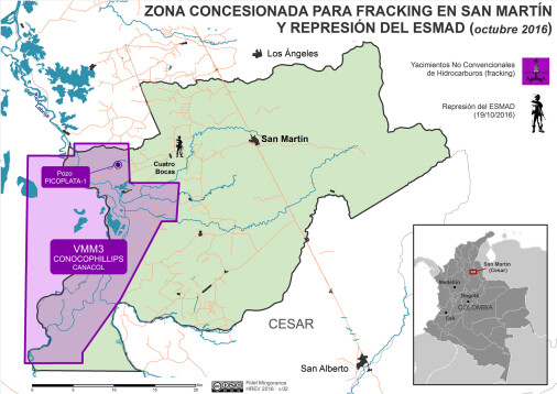Fracking y represión en San Martín (2016)