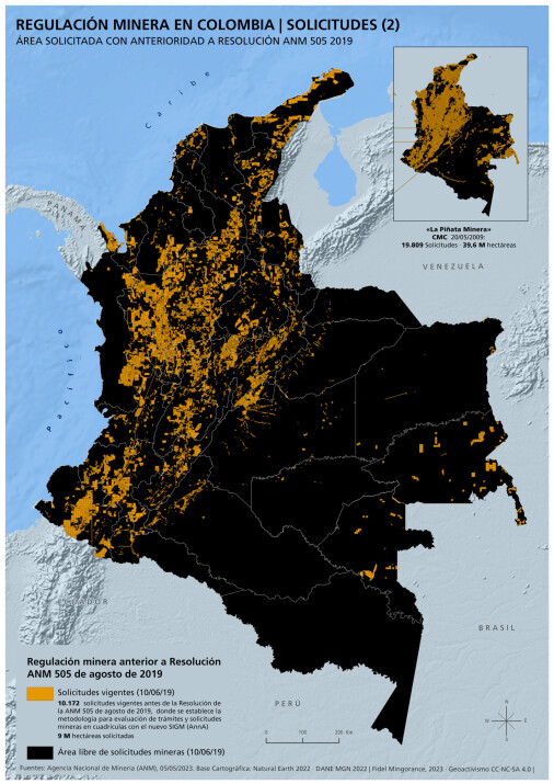Áreas de regulación minera en Colombia | Solicitudes (2)
