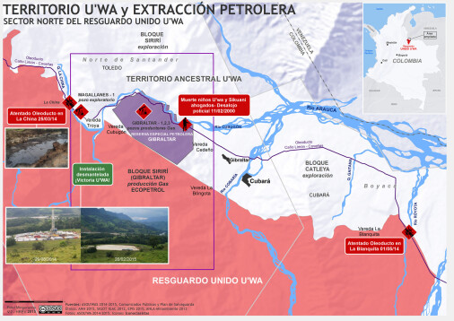 Sector norte del Resguardo Unido U'wa