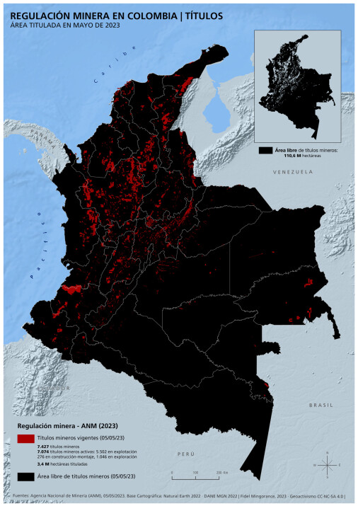Áreas de regulación minera en Colombia | Títulos mineros