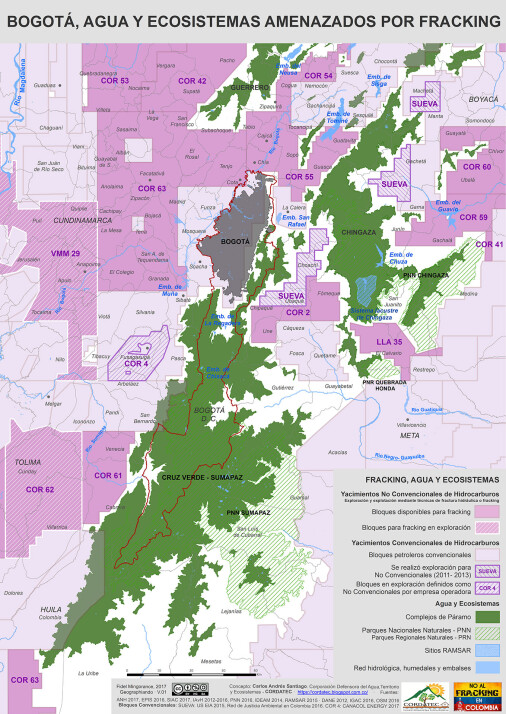 La amenaza del fracking en Bogotá (2017)