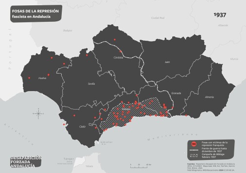 Fosas de la represión fascista en Andalucía 1937