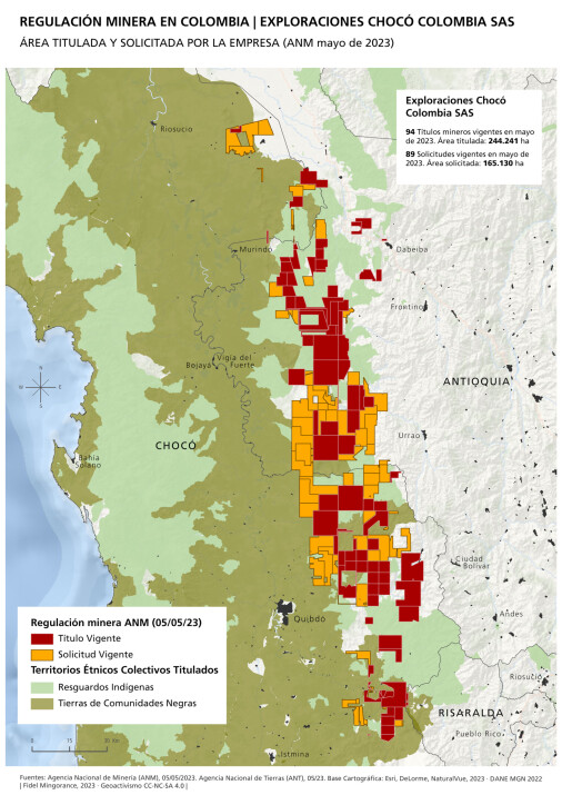 Áreas de regulación minera en Colombia | Exploración Chocó Colombia SAS