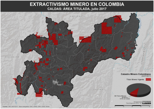 Área minera en Caldas (2017)