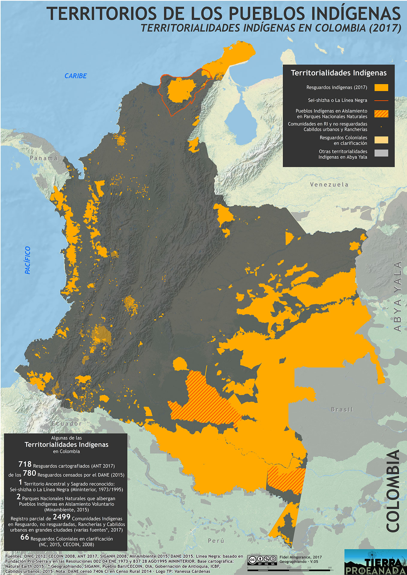 Territorios indígenas en Colombia. Actualización mapas