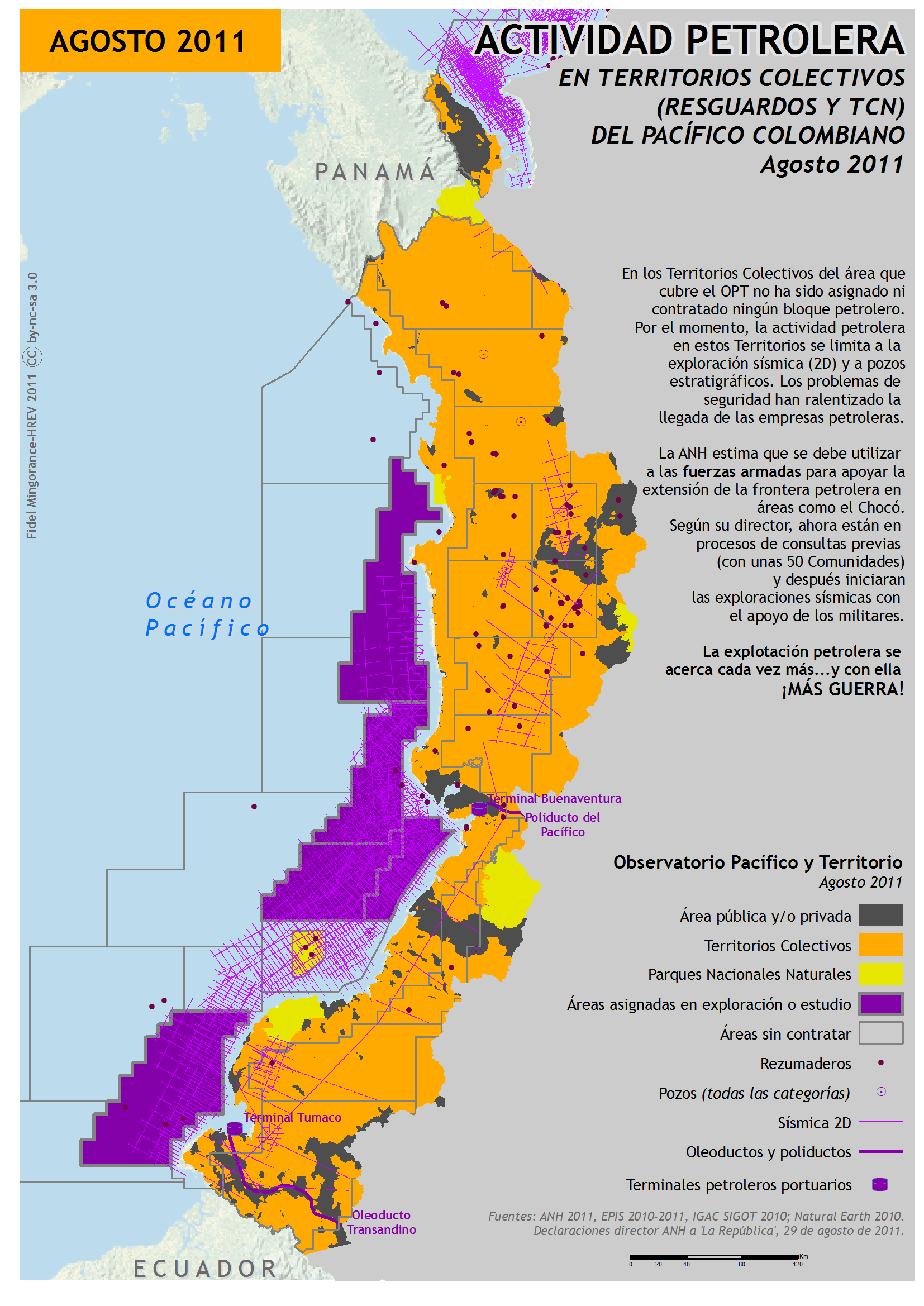 Actividad petrolera en el Pacífico colombiano (2011)