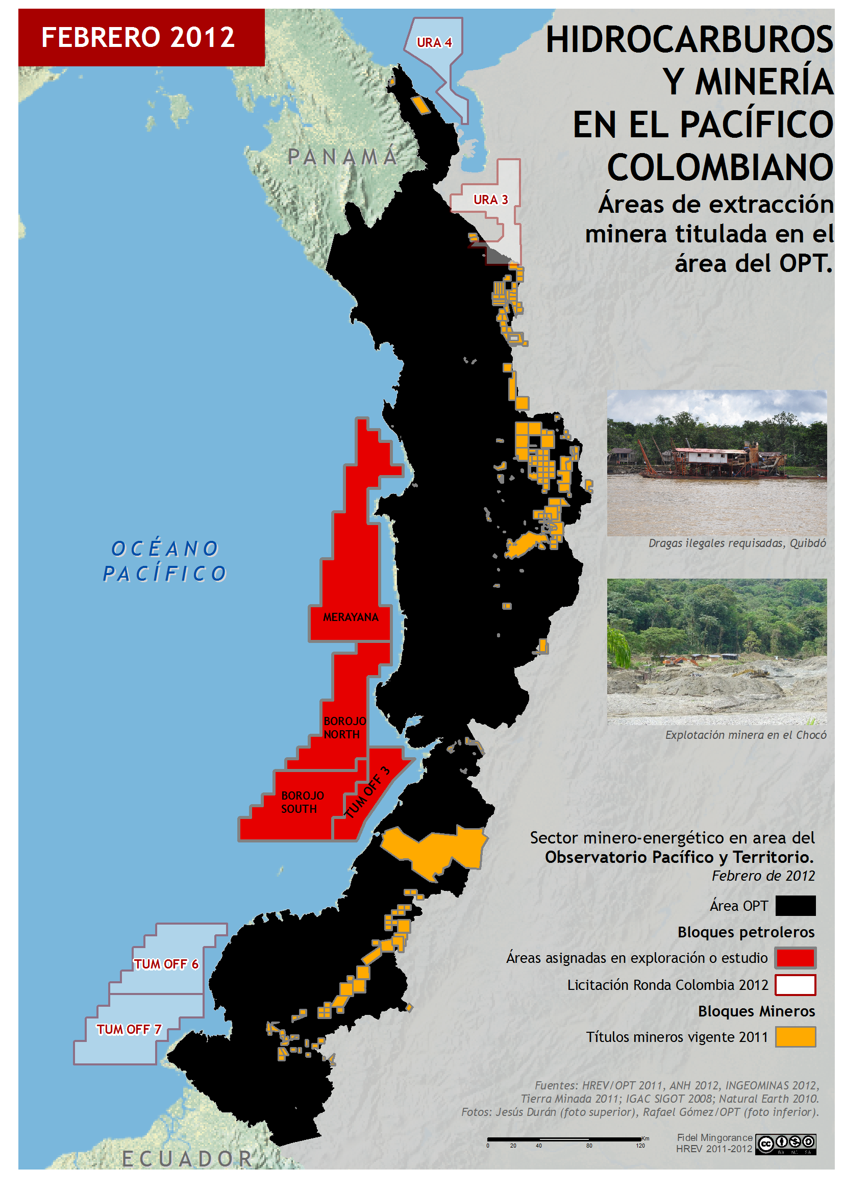 Hidrocarburos y minería en el Pacífico colombiano (2012)