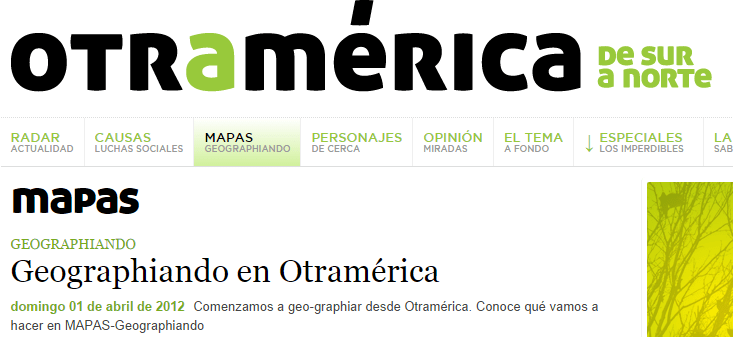 Geographiando en Otramérica