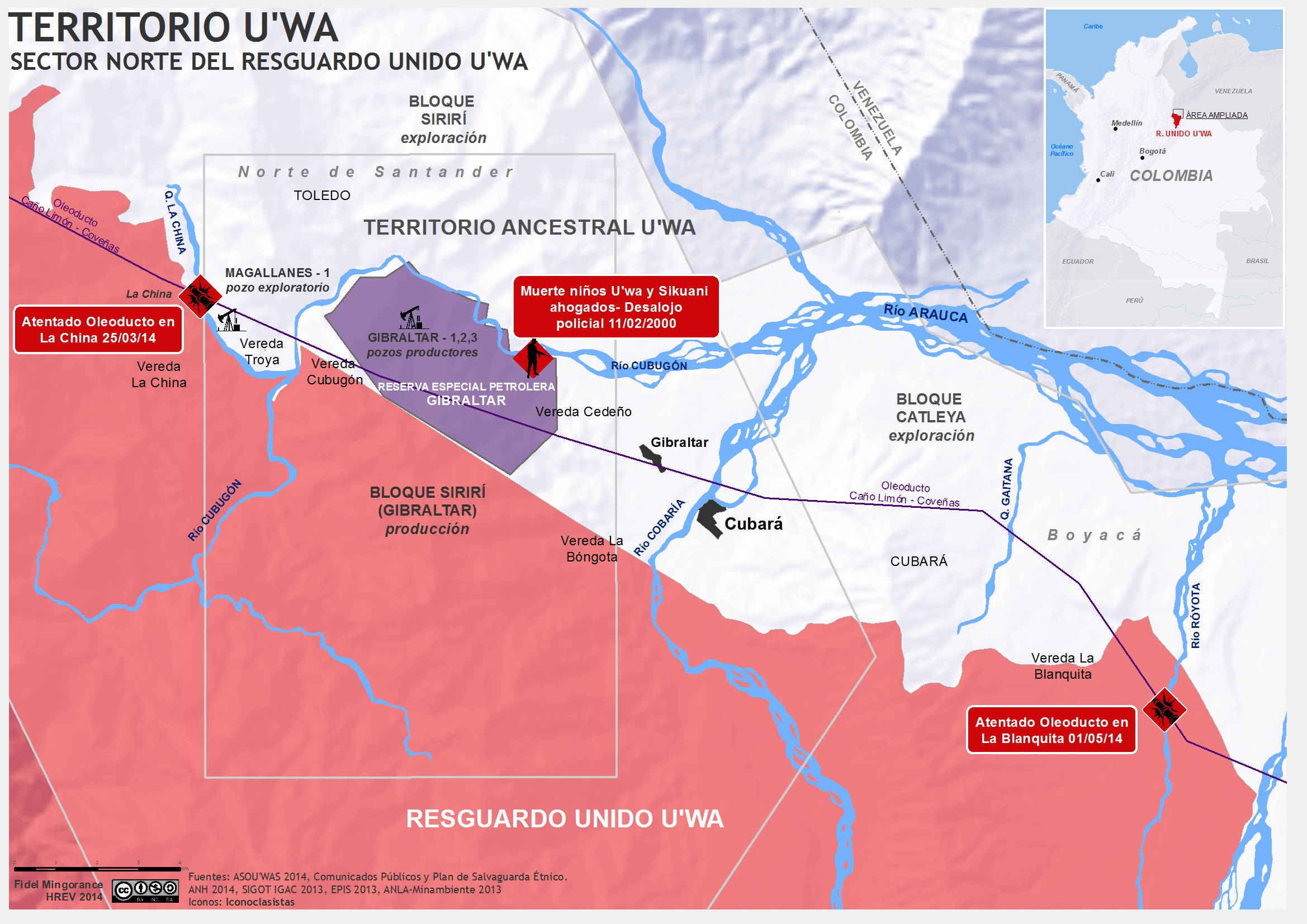 Presión petrolera sobre Territorio U’wa