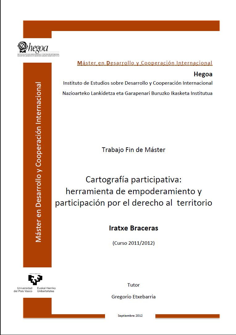 Cartografía participativa: herramienta de empoderamiento y participación por el derecho al territorio