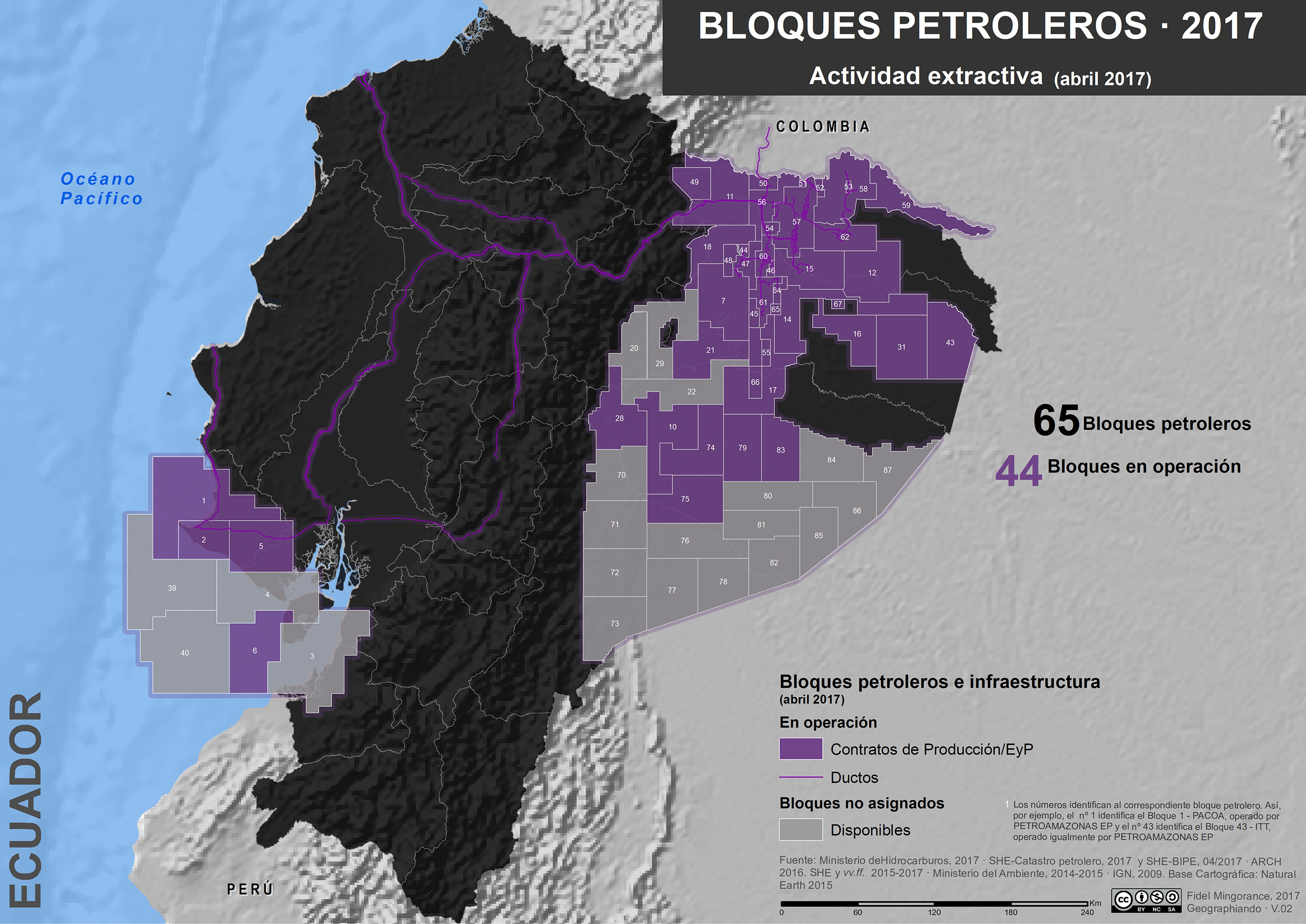 Bloques petroleros en Ecuador (2017)