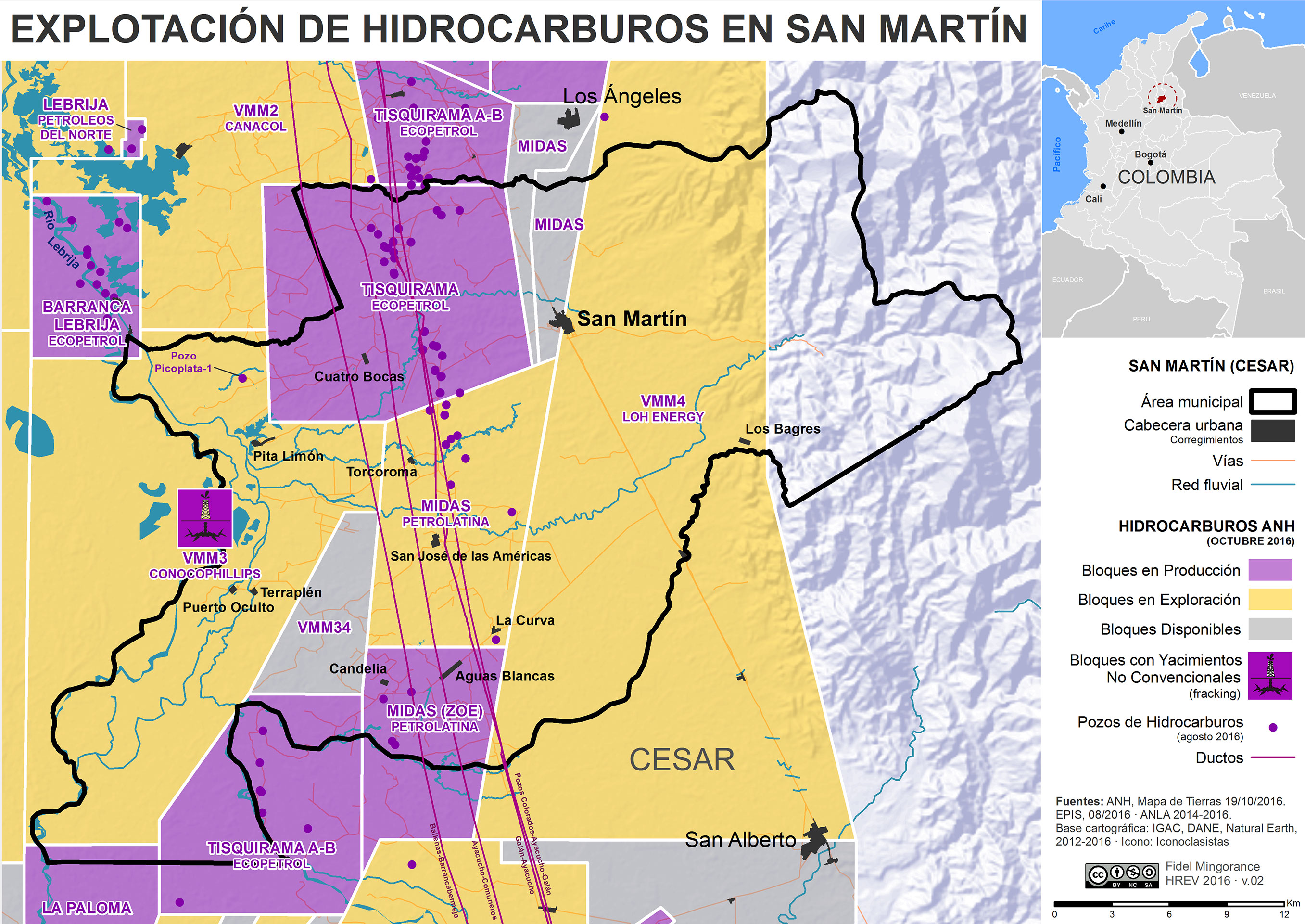Explotacion de hidrocraguros en San Martin (2016)