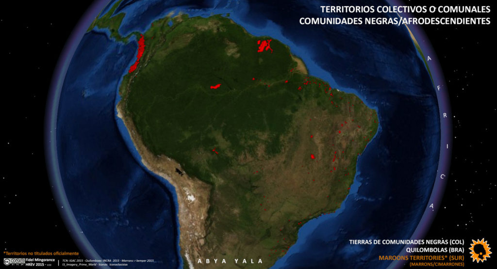 Territorios colectivos o comunales afro/negros (2015)