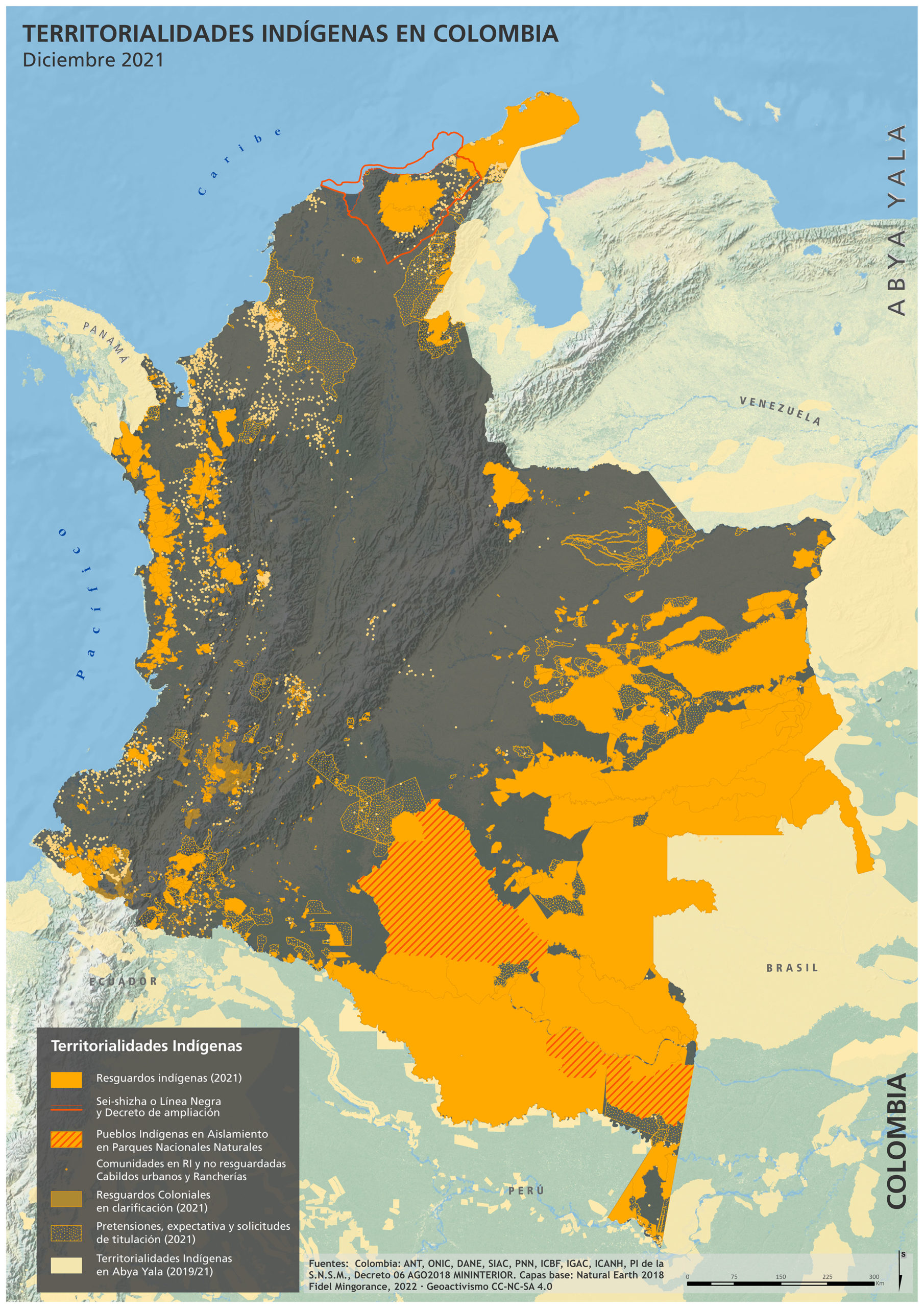Territorialidades indigenas en Colombia 2021