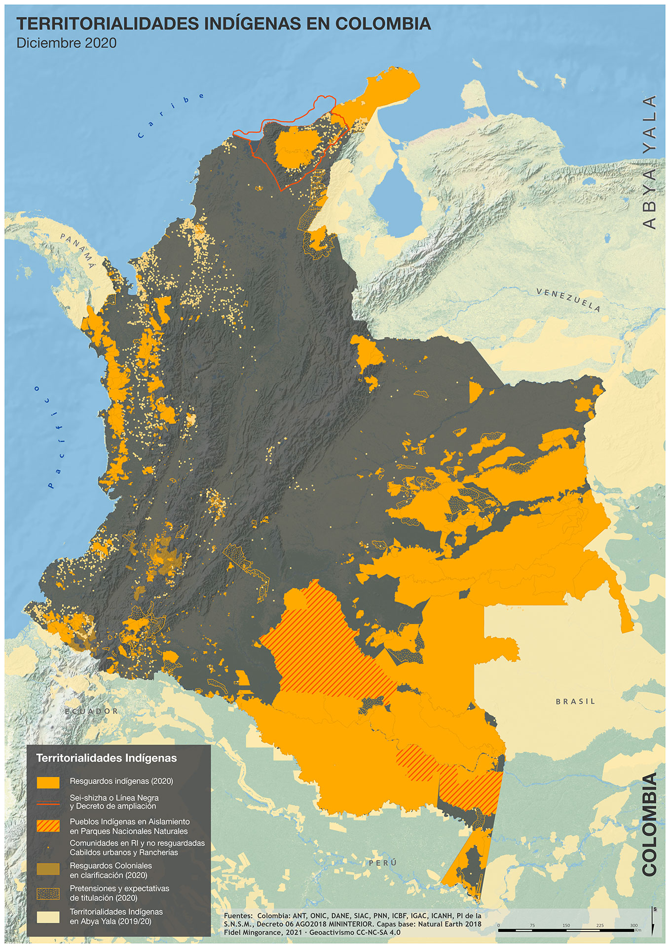 Territorios indígenas en Colombia (2021)