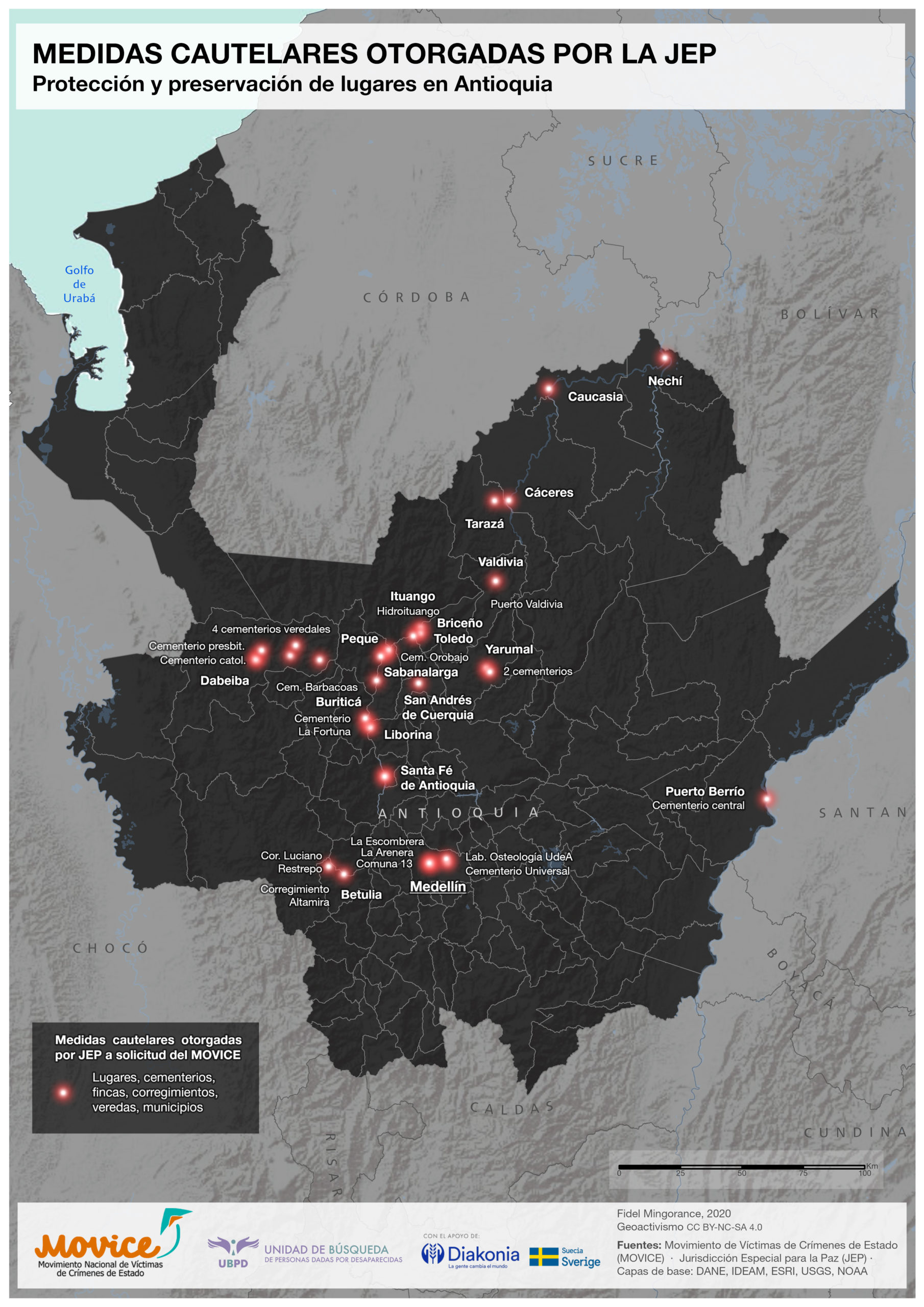 Luciérnagas en el mapa (firefly)