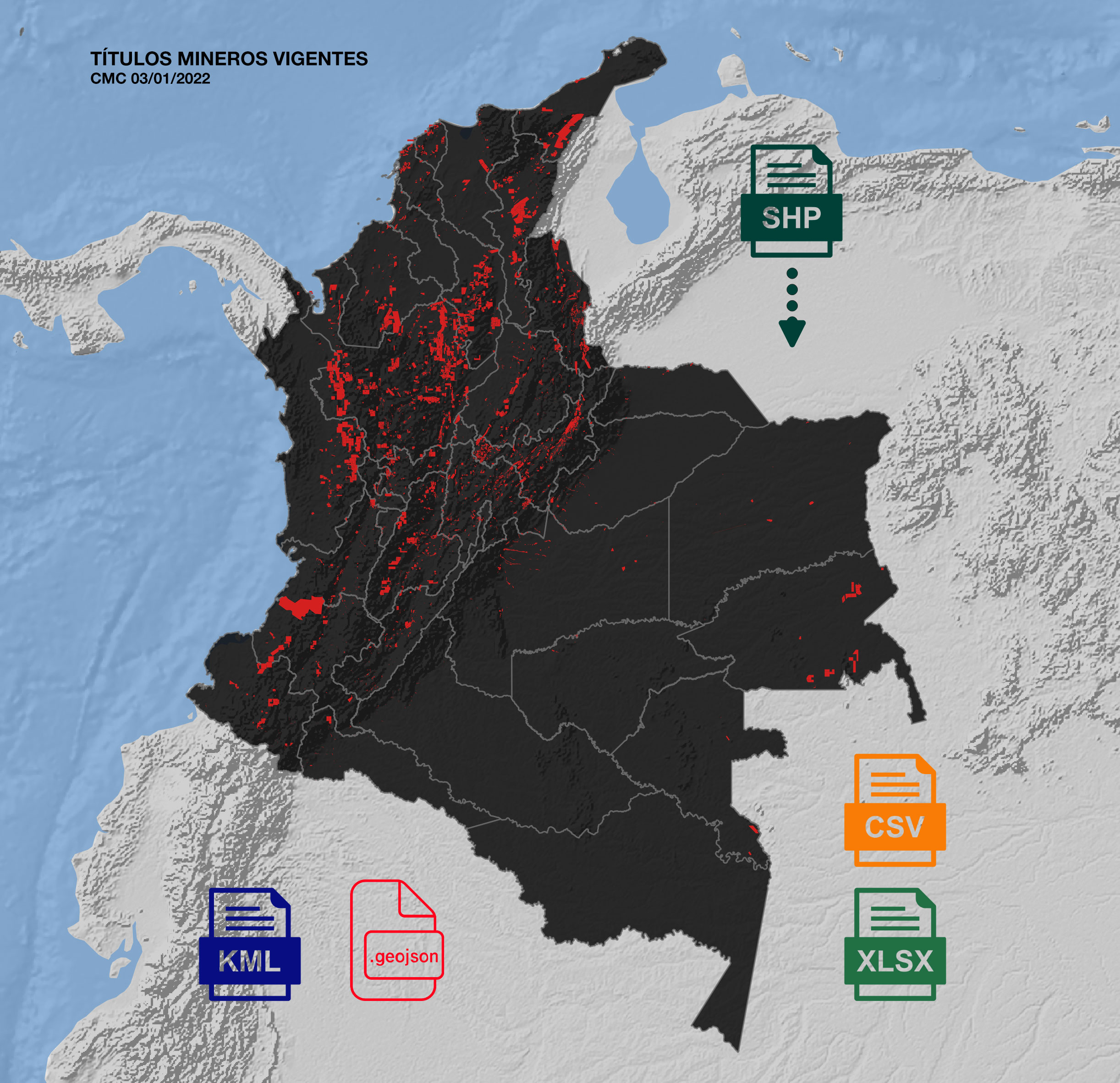 Descarga la geoinformación minera de Colombia