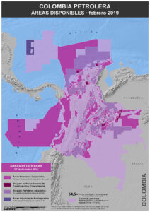 Areas petroleras disponibles en febrero de 2019