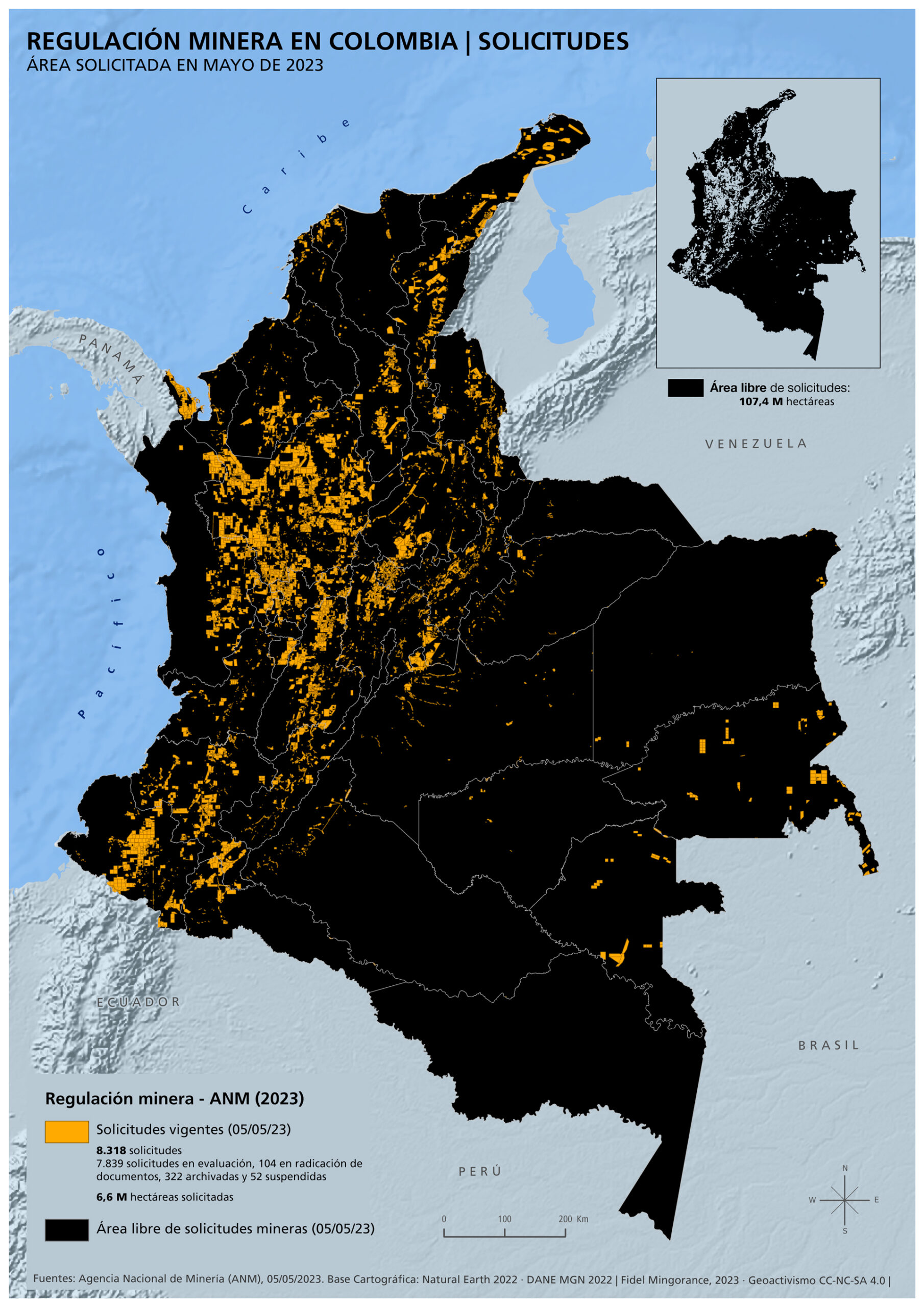 Áreas de regulación minera en Colombia | Solicitudes