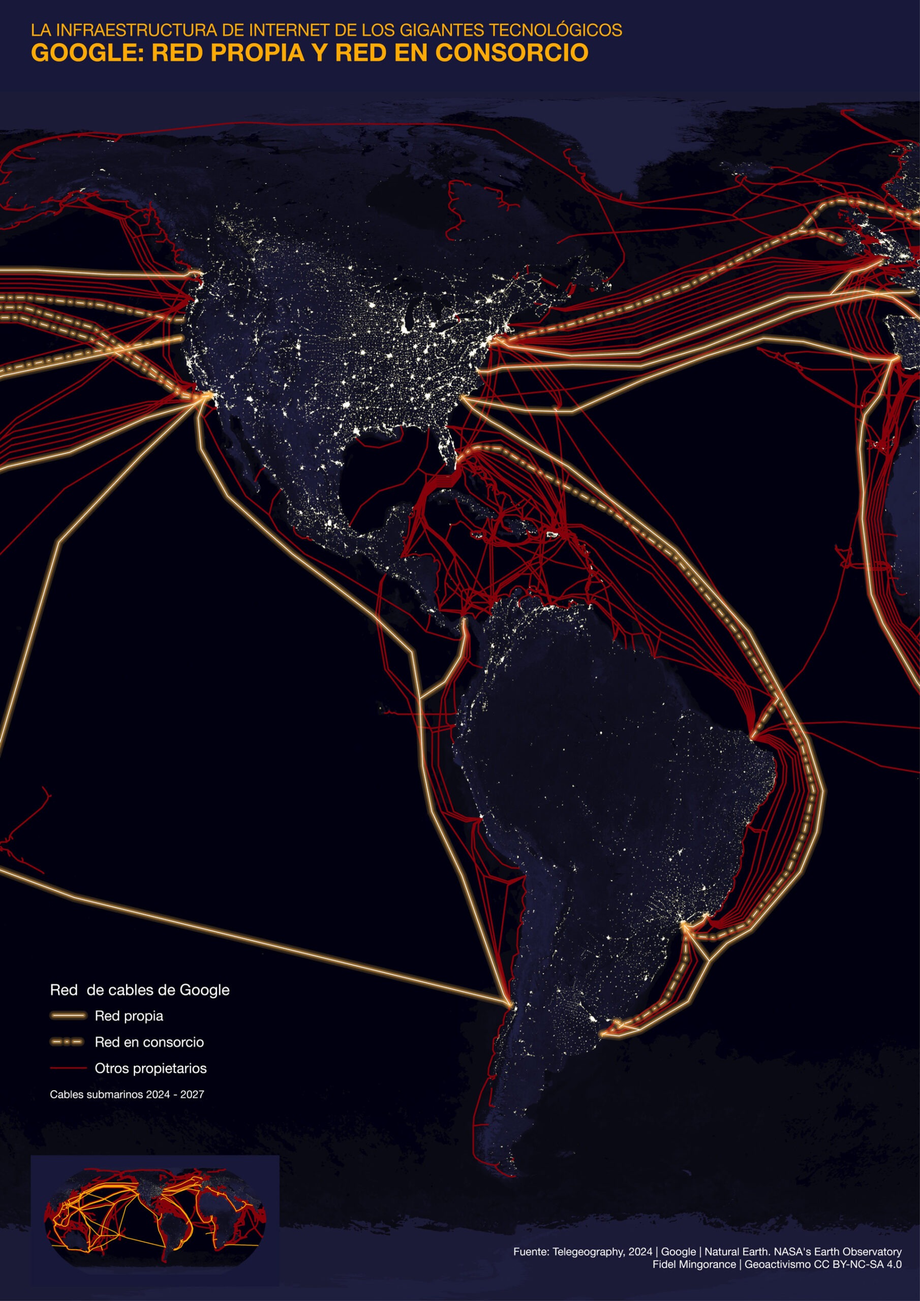 La infraestructura de Internet de los Gigantes Tecnológicos. <a>Google: red propia y red en consorcio</a>