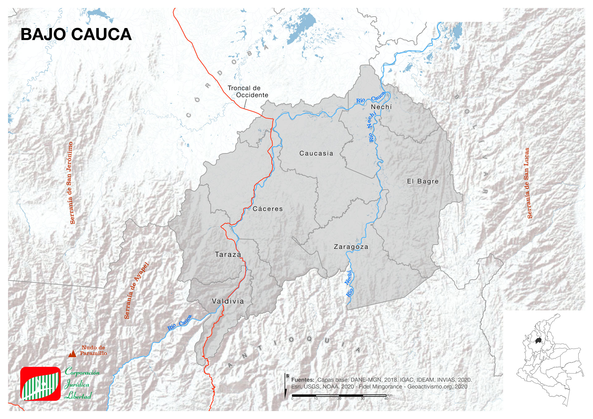 El Bajo Cauca antioqueño