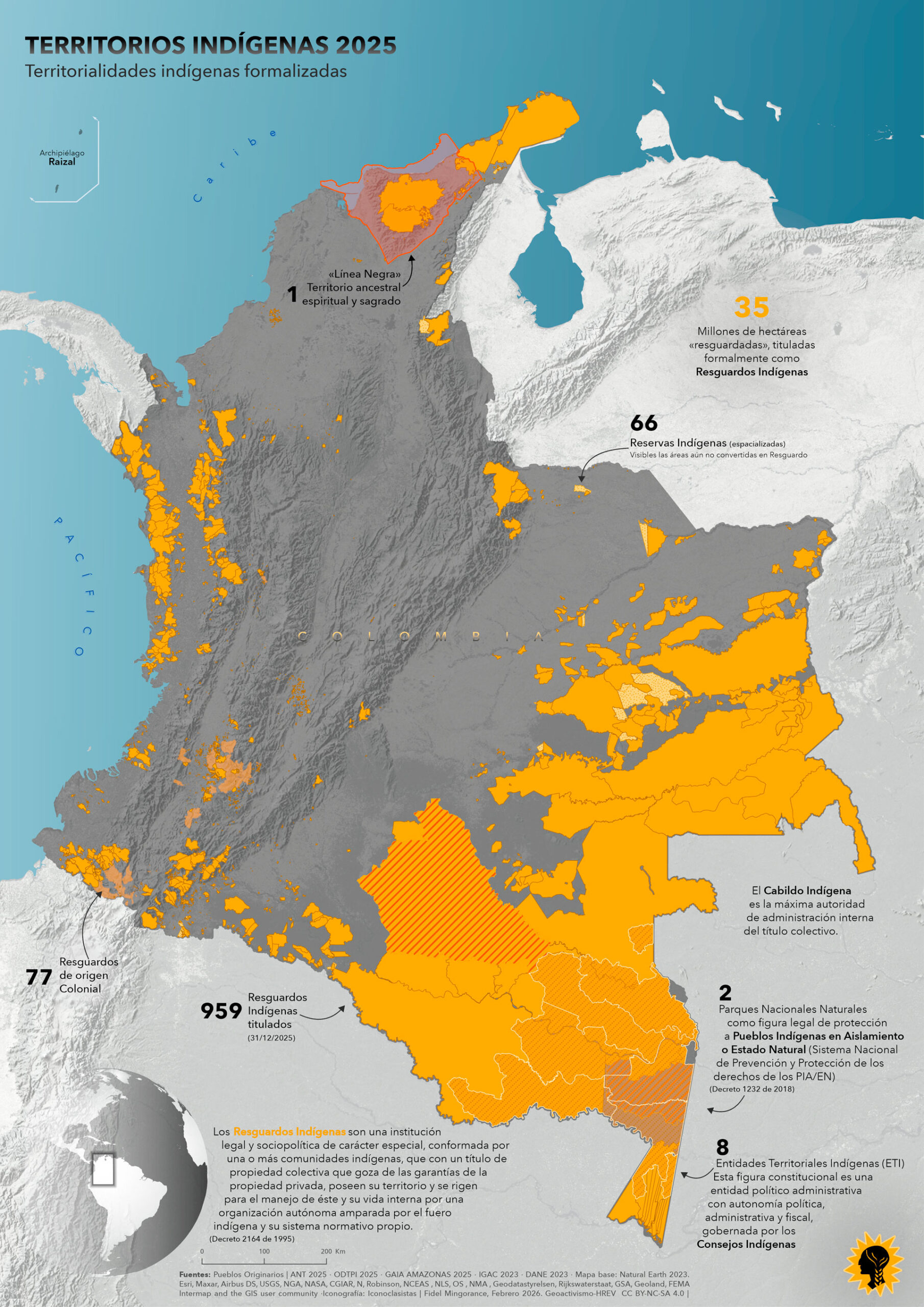 Territorios Indígenas en Colombia 2025